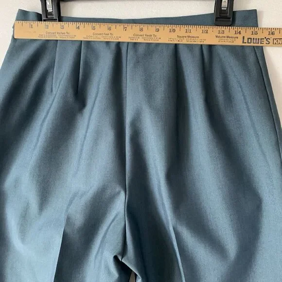 Kasper ASL 2 Piece Pants Suite 12 Short Sleeve Lined Office Career Corp Vintage - Picture 9 of 16